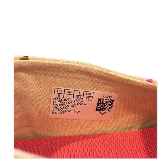 NEW Toms Confetti Cavnvas Flats - Picture 3 of 6